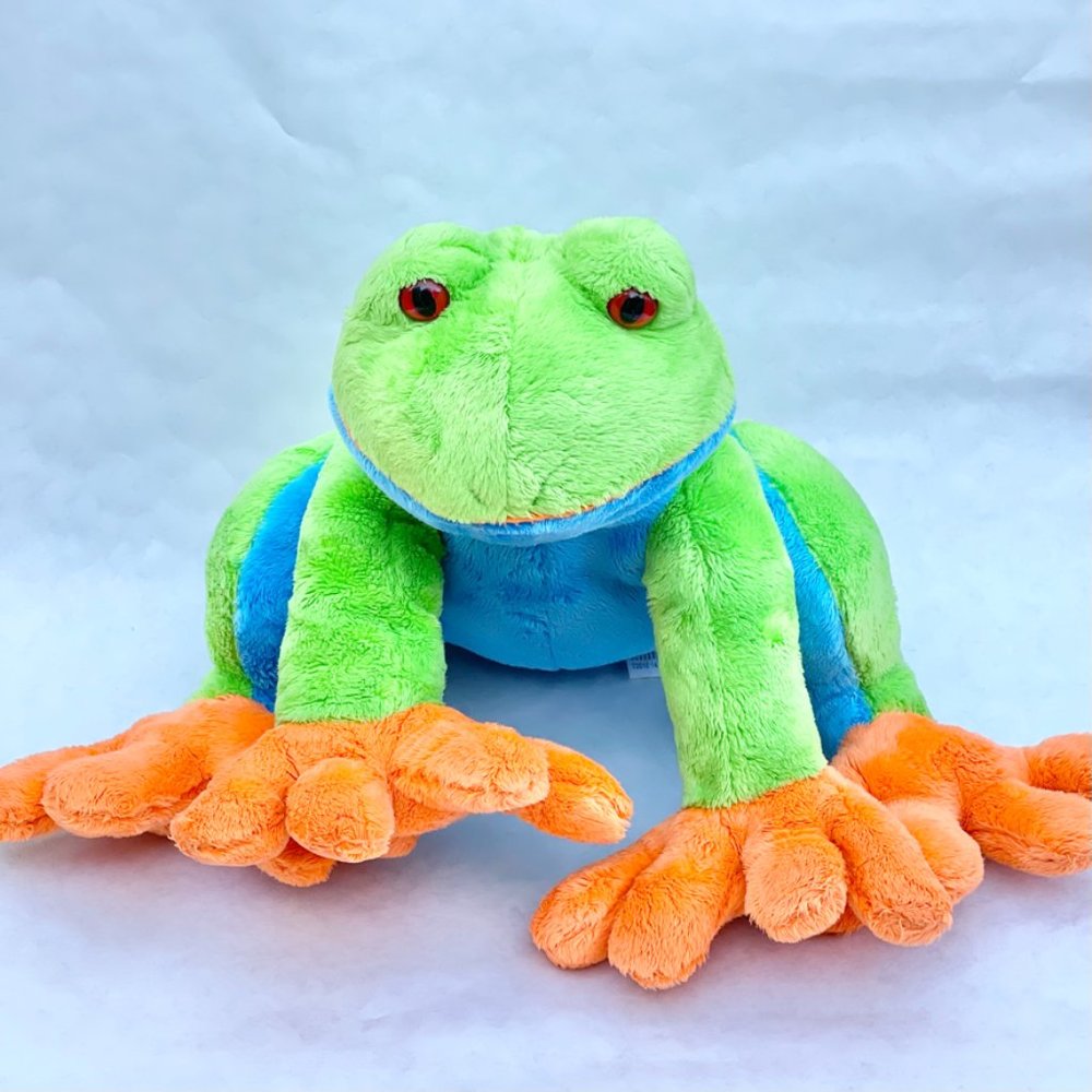 Toys R Us: Green Tree Frog 12" Plush - RARE - 2010